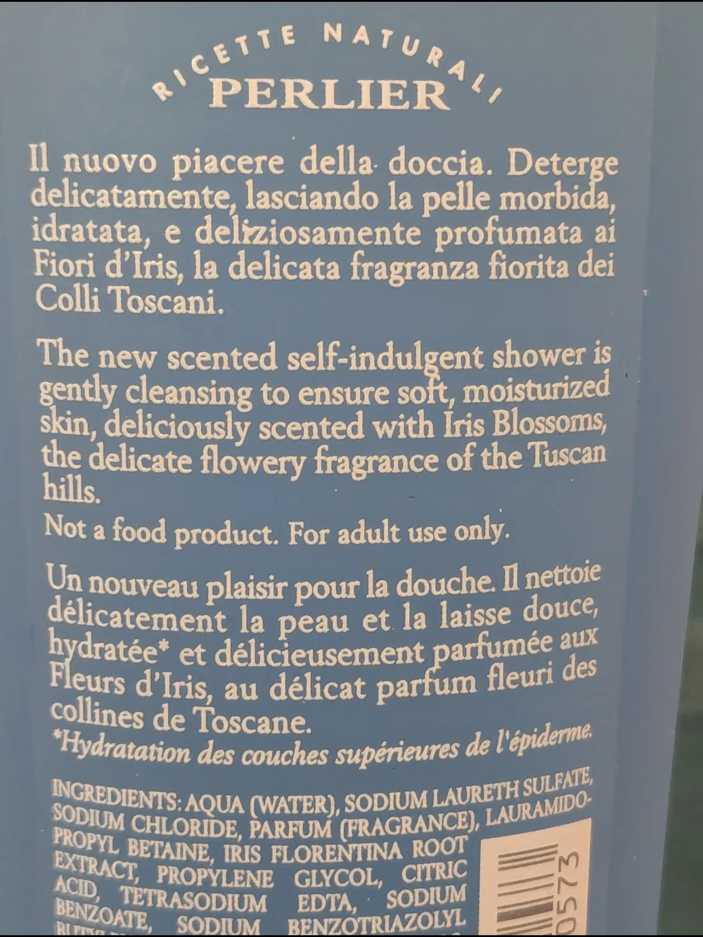 🆕PERLIER Blue Iris Shower Foam Made In Italy  8.4 oz